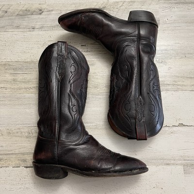Rattlesnake Boots Lucchese Classics Lucchese Eel Skin Boots Vtg