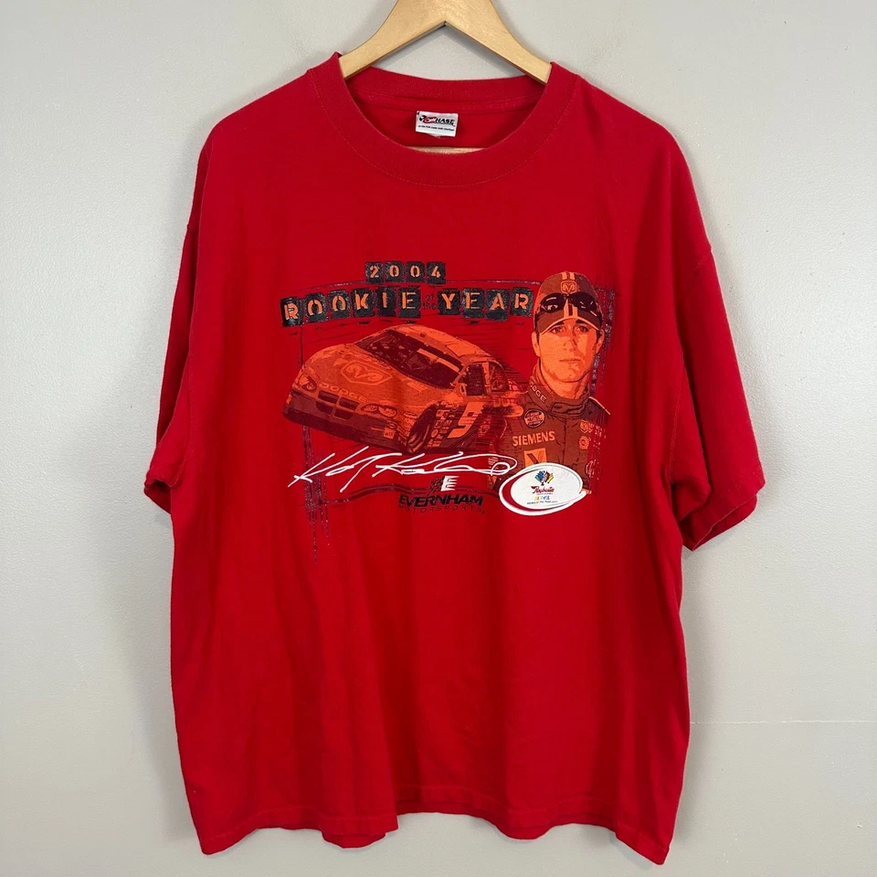Camiseta de colección Chase para hombre XL roja novato del año Evernham Kasey Kahne NASCAR Foto 2 de 4