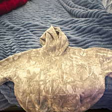Hollister Boxy Fit Women’s S Gray Camo Pullover Hoodie w/ Pockets Fleece