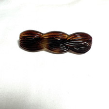 Vtg. Tortoise Lucite Hair clip/Barette Made In France 2.5  
