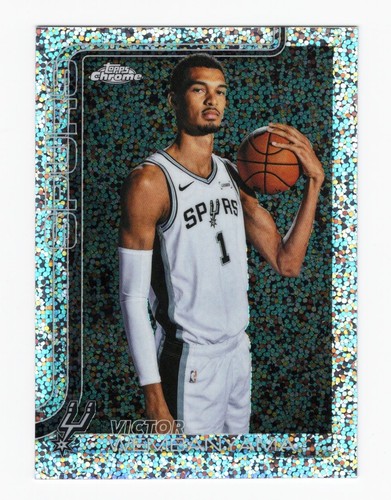 🔥 2025 TOPPS CHROME UPDATE VICTOR WEMBANYAMA #22 SPECKLE REFRACTOR VARIATION 🔥