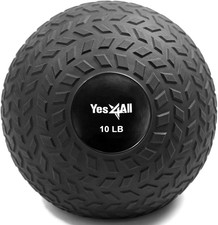 Slam Balls, 10-40Lb Weighted Ball, Durable PVC Sand Filled Workout Ball