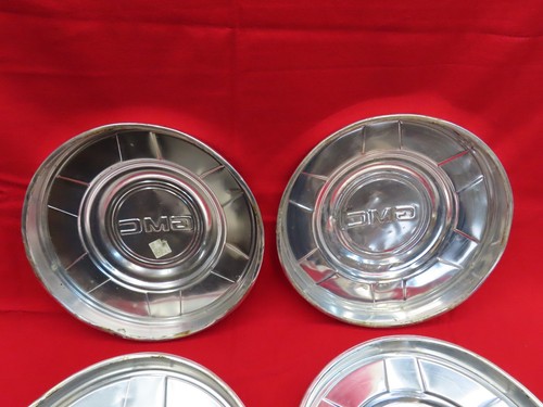 (4) VTG 1973-86 GMC 3/4 1 TON TRUCK 12 DOG DISH POVERTY HUBCAP C20 C30 - Picture 7 of 23