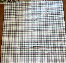 Longaberger 46" x 46" Tablecloth Market Day Plaid Fabric New Not in Orig Pkg