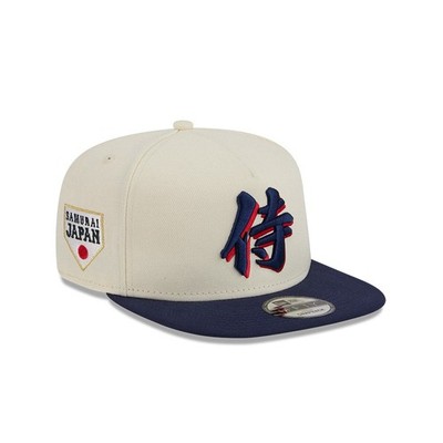 侍ジャパンWBC　new era　キャップ New Era WBC Japan Samurai Hat 9FIFTY AF SNAPBACK Cream Navy