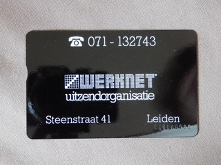 RCZ 001.39 MINT Ongebruikt Nederland Werknet LEIDEN opl 150 RRR
