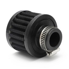 Black Crankcase Breather Filter 18mm Neck Rocker Cover Engine Oil Vent