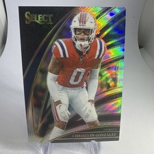 2025 Select Christian Gonzalez SILVER Club Level #280 NE PATRIOTS!