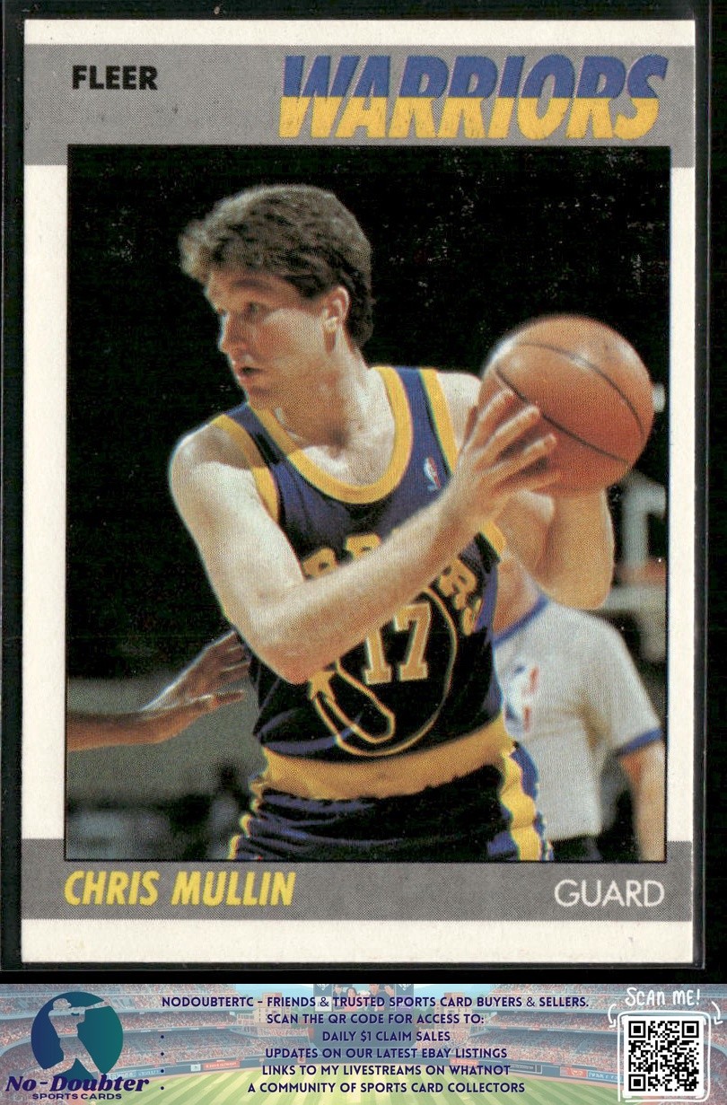 1987-88 Fleer #77 Chris Mullin Golden State Warriors P.O3C