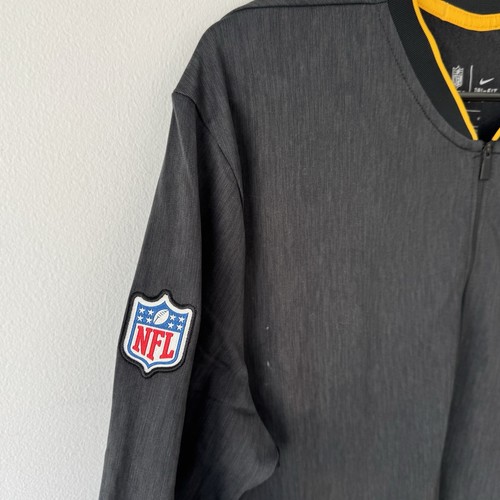 Pittsburgh Steelers Nike Black Sideline Coaches 1/2 Zip Pullover Jacket - Sz: M - Picture 3 of 10
