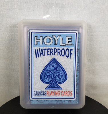 Waterproof Playing Cards, Clear Plastic Deck of Cards, Outdoor Card Game, 1 Deck