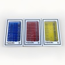 3 Packs of 12 Professional Type Prepared Slides Animal Hair, Insects, Plants 