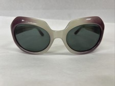 Vintage Italy Oversized Womens Sunglasses Gradient Butterfly Mod Glam Retro Look