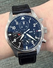 IWC Pilot Chronograph Automatic Black Dial Ref. IW377701 Complete Set