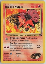 Brock's Vulpix 37/132 Uncommon Gym Challenge Pokemon Unlimited Lightly Played on eBay