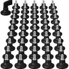 50 Pcs Low Profile Bell Glides Replacement Chair Feet Wheel Stopper to Fixed ...