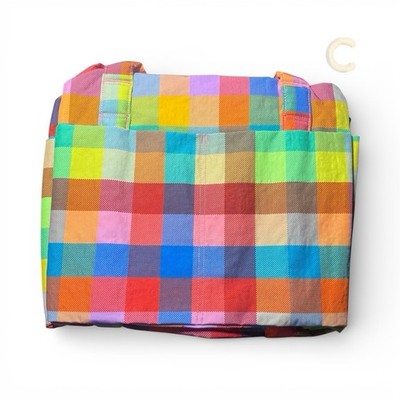 BAGGU Madras Small Cloud Carry On Cloud Madras New with Tags HTF C