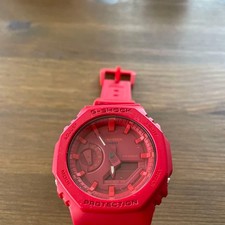 CASIO G-SHOCK GA-2100 Red Analog Digital Watch 20BAR From Japan