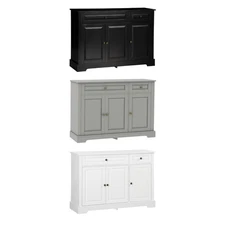 HOMCOM Modern Sideboard Buffet Cabinet with Storage Cupboards and Drawers