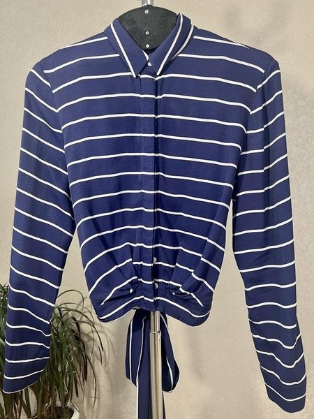 Women Club Monaco Shirt White Viscose 38 / M / 46