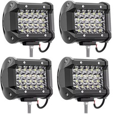 LED Pod Lights 4lNCH Light Bar 4PC 72W LED Work Light 12/24 Volt Off Road Lig...