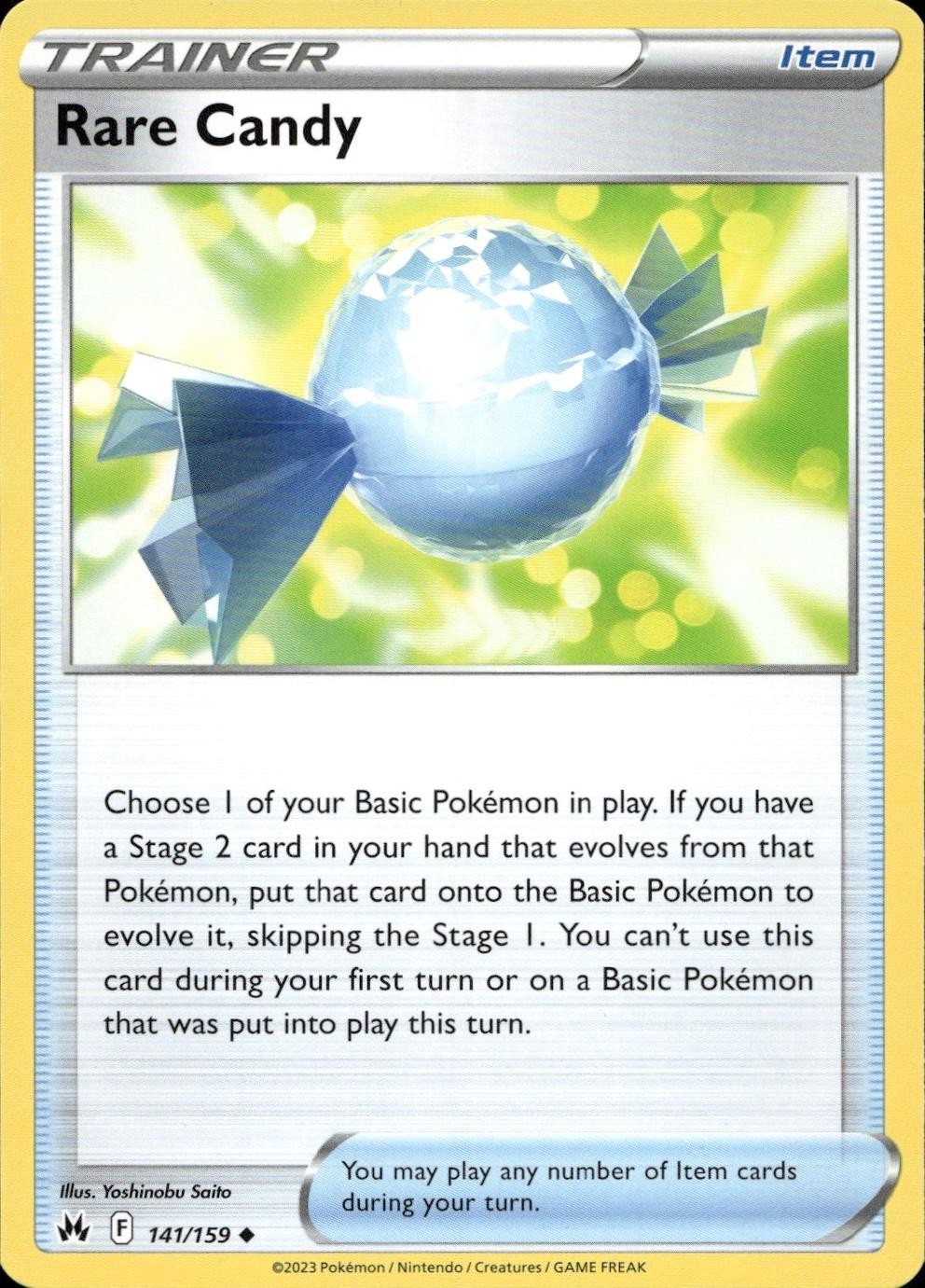 Rare Candy Pokemon TCG Crown Zenith 141/159 Uncommon NM-MT