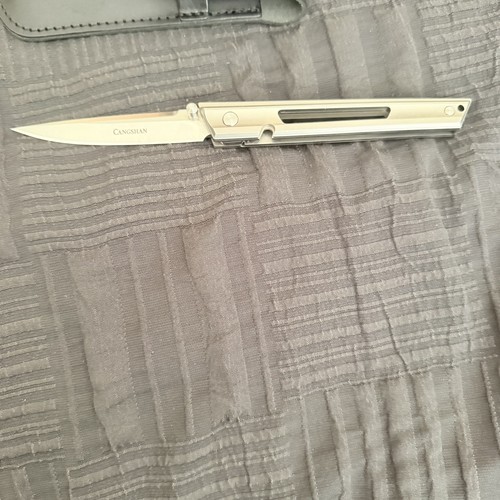 Cangshan ZERO Series Folding Knife, Fine-Grained M390 Steel  (MSRP: 249.95)