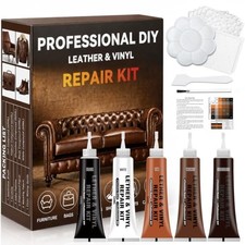 Brown Leather Repair Kit for Furniture, Car Seats, Couch, Steering Wheel,