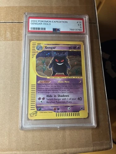 2002 POKEMON EXPEDITION #13 GENGAR-HOLO PSA 5