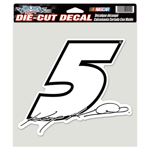 KASEY KAHNE #5 FARMERS INSURANCE 8"X 8" NASCAR DIE CUT COLOR DECAL - Picture 1 of 1