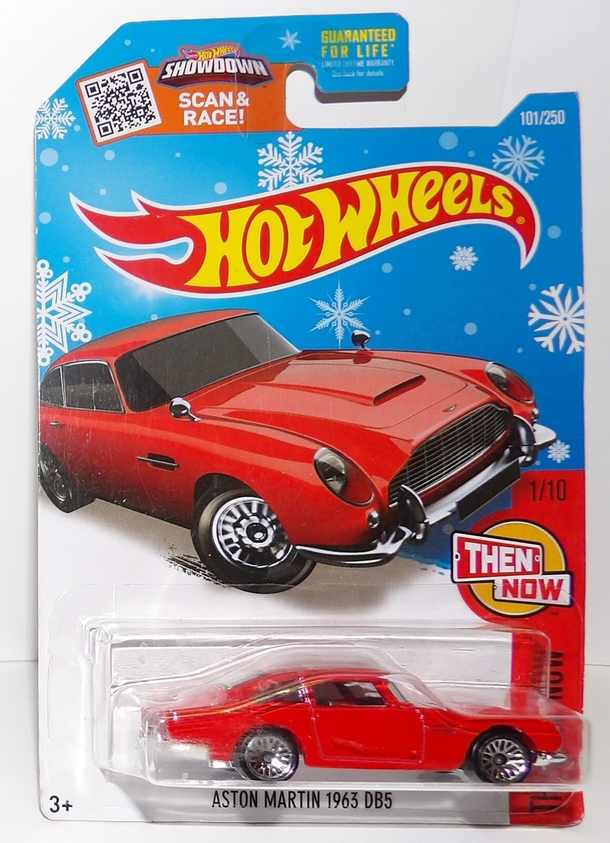 Hot Wheels Then And Now #1 ASTON MARTIN 1963 DB5 Snowflake Card