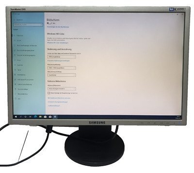 Samsung 2243BW 22'' PC Computer Monitor Bildschirm mit VGA und DVI Anschluss