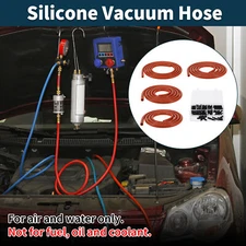 6.6Ft 4/6/8/12mm ID 3mm Thickness Silicone Vacuum Hose for Air and Water Red