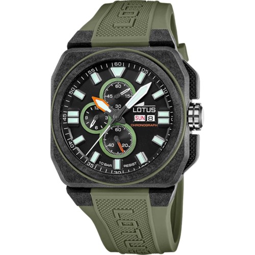 Lotus L18976/1 Men's Black Dial Chronograph Wristwatch