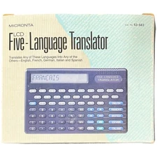 MICRONTA 5 Handheld Language Translator Currency Conversion & Calculator