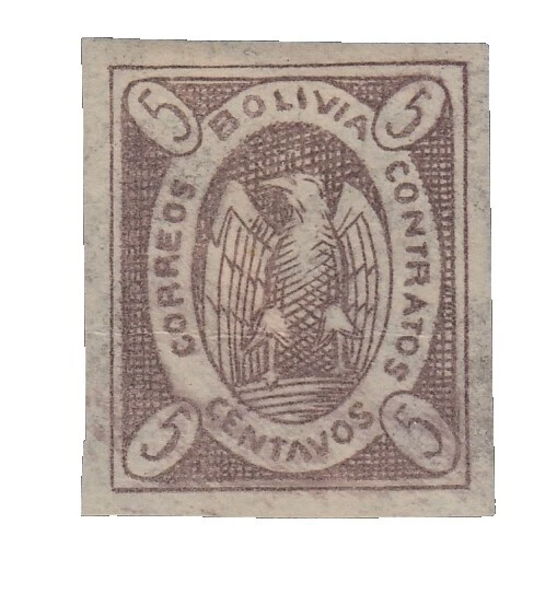 Hinge Remaining Bolivian Stamps