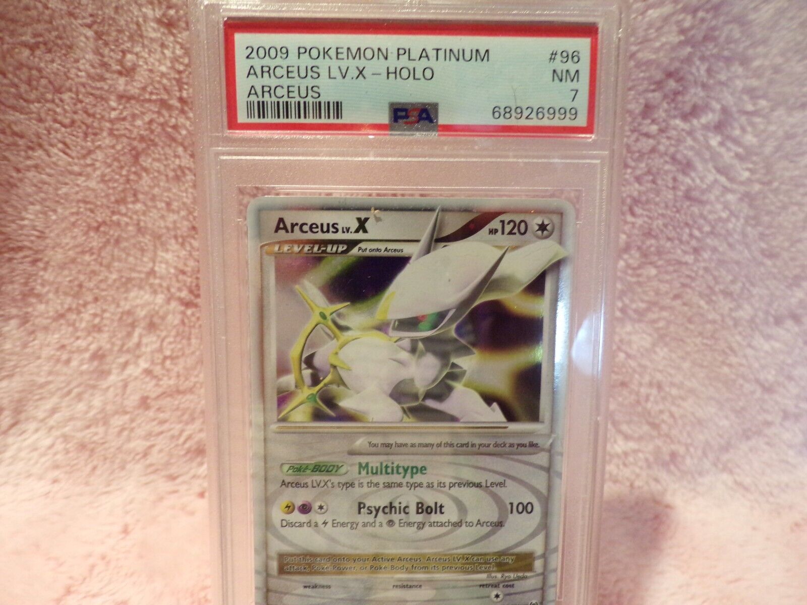 2009 Pokemon Platinum Arceus Arceus Lv. X Holo 96/99 PSA 7 NM