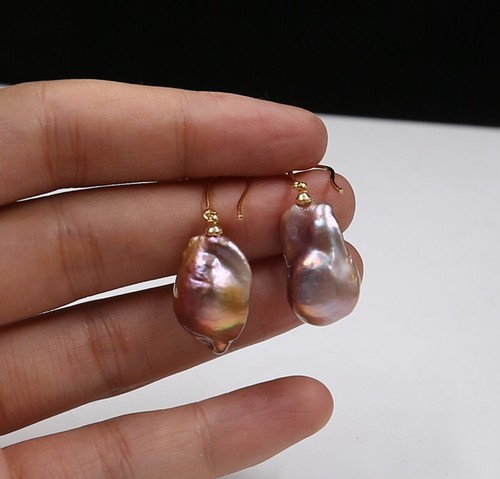 Orecchini in argento sterling con perle Keshi di pavone - Italia