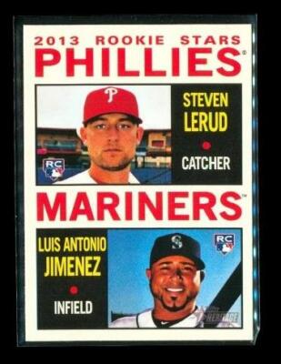 2013 TOPPS HERITAGE ROOKIE Baseball Card #226 LERUD Phillies JIMENEZ Mariners