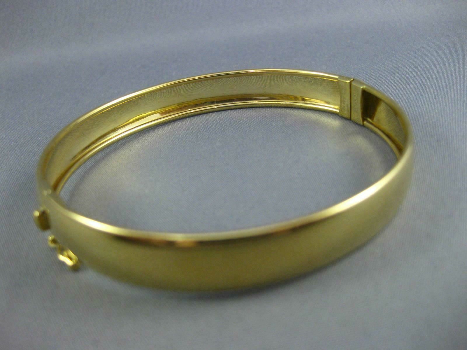 LARGE 18KT YELLOW GOLD 3D SOLID CLASSIC SHINY BAN… - image 6