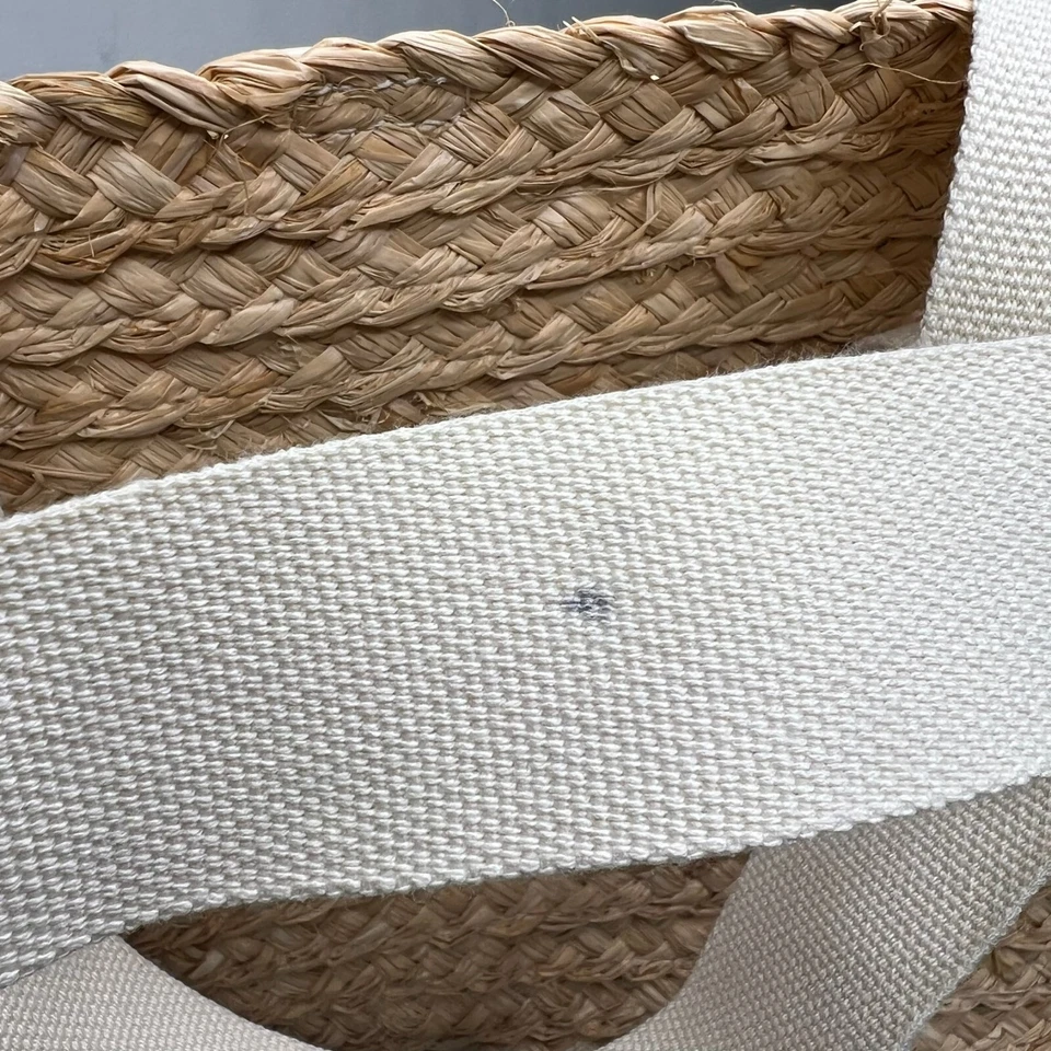 Bolso de Mano J.Crew $118 Estructurado de Paja de Rafia BQ267 Foto 4 de 4