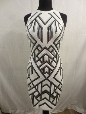 white sequin dress express Express White Sequin Mini / Pencil Dress - Sz: Small / Petite - Beautiful