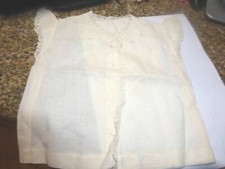 Vintage Heirloom CREAM W/ PINK ROSE BUDS  LACE Child's Blouse