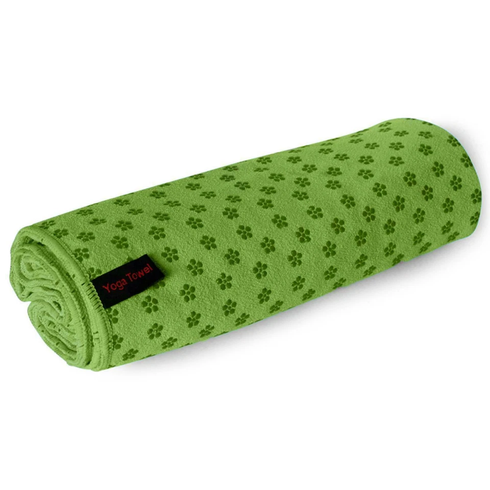 Non Slip Yoga Towel Microfibre Pilates Hot Bikram Grip Blanket Travel Bag - Image 4 of 4