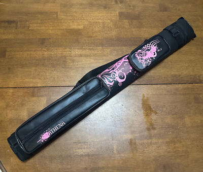 Athena Pink Tribal ATHC01 2x2 Hard Pool Cue Case
