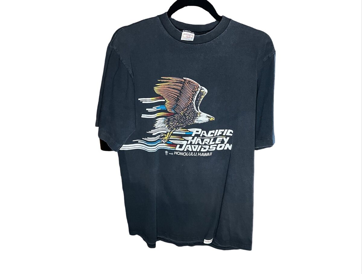 Vintage PACIFIC Harley Davidson Honolulu HAWAII Crazy Shirt Vintage PACIFIC Harley Davidson Honolulu HAWAII Crazy Shirt