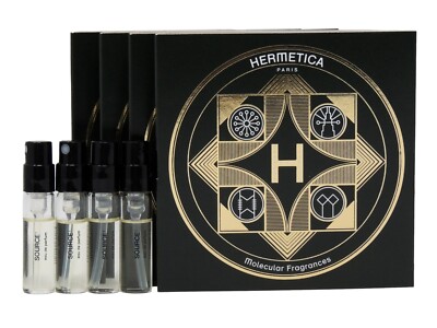 HERMETICA SOURCE EDP 1.5ml .05fl oz x 4 COLOGNE PERFUME SPRAY SAMPLE VIALS