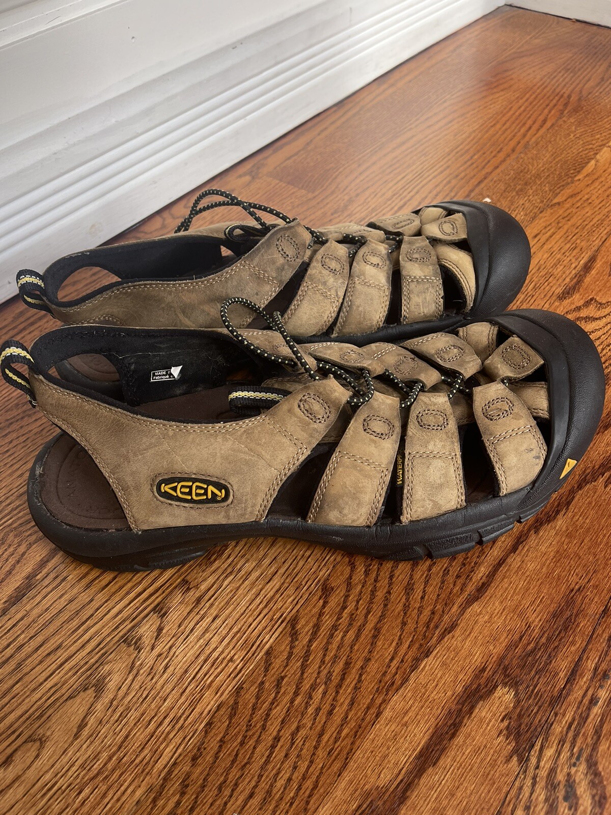 Keen sandali uomo pelle marrone Newport scarpe acqua taglia 12