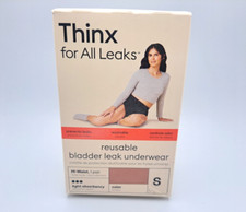 Thinx Leaks Underwear Reusable Bladder Leak, Hi-Waist, Light Absorbency Small