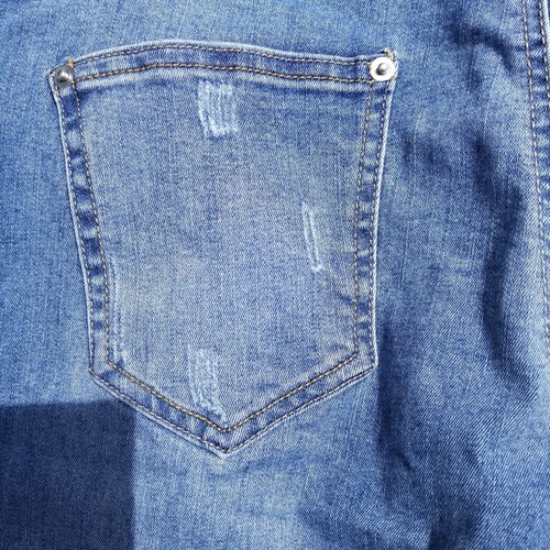 Two Pair Time & Tru Women's Maternity Blue Jeans Size Large (12-14) - Picture 10 of 12